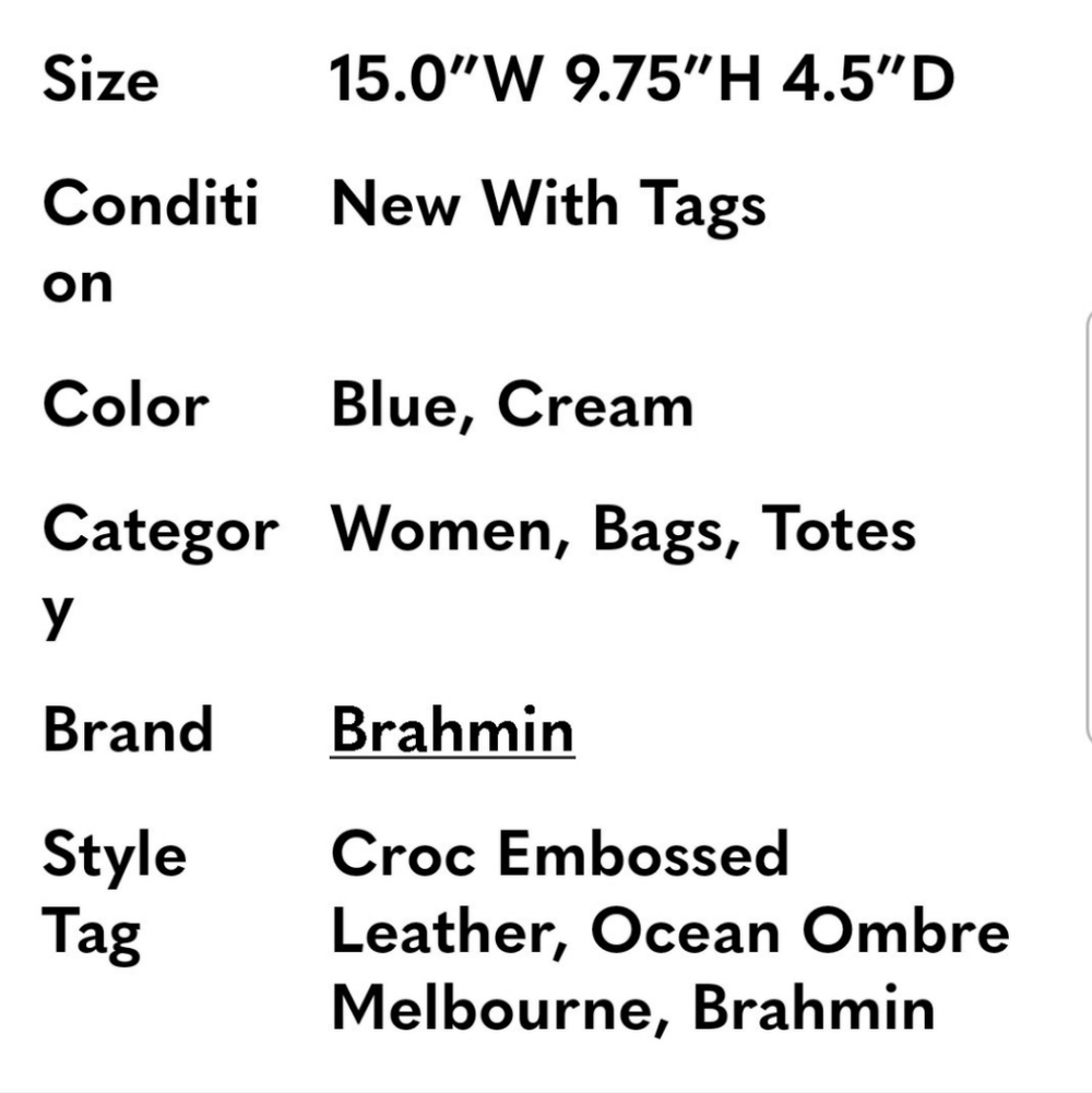 Brahmin Aqua Beige CrocEmbossed Bag Matching Wallet Does Not Have Shoulder Strap - Picture 6 of 6